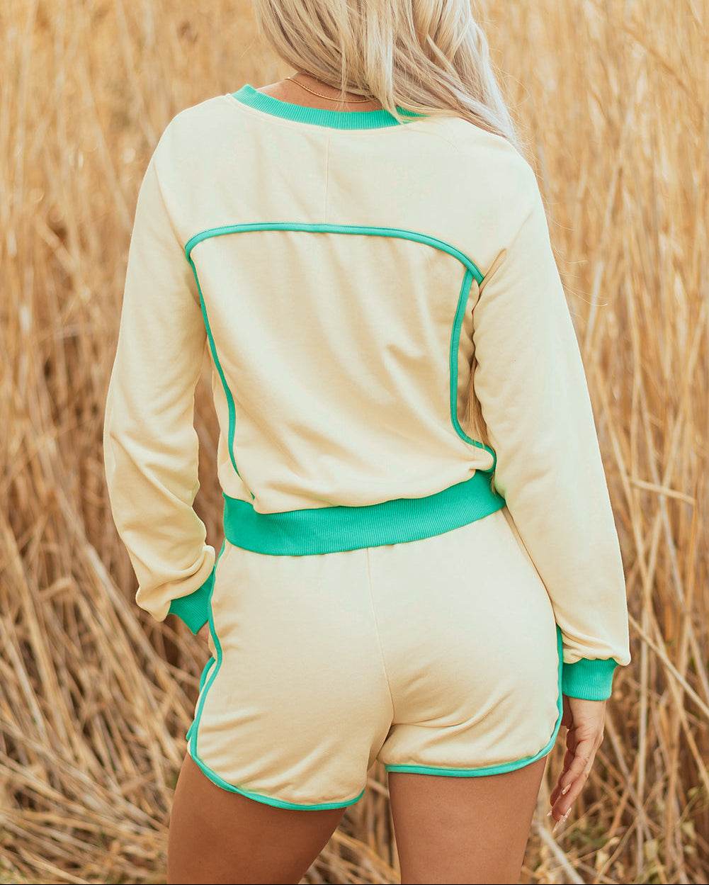 Pullover Drawstring Mini Short Set