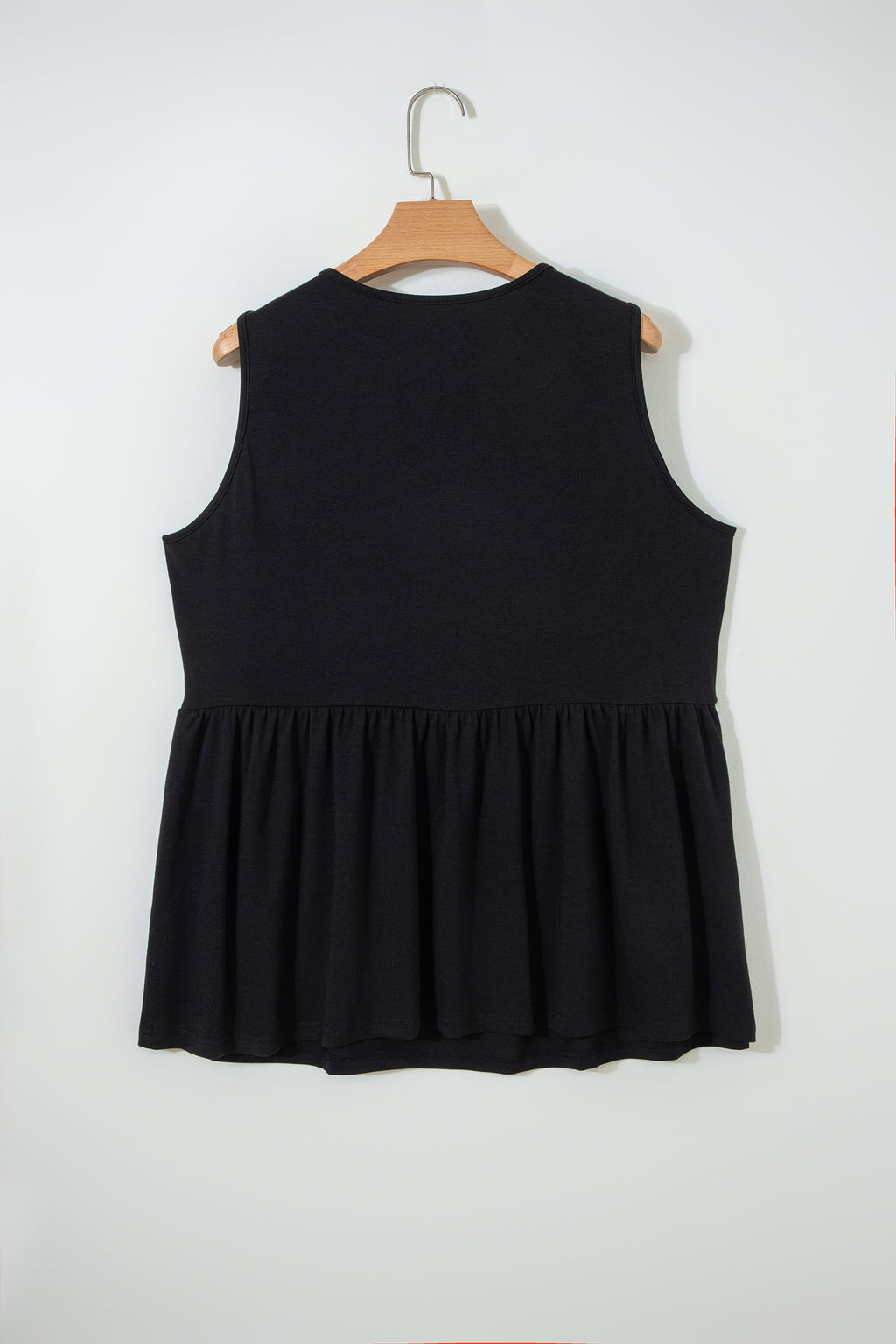 Plus Size Bow Tie Peplum Tank Top