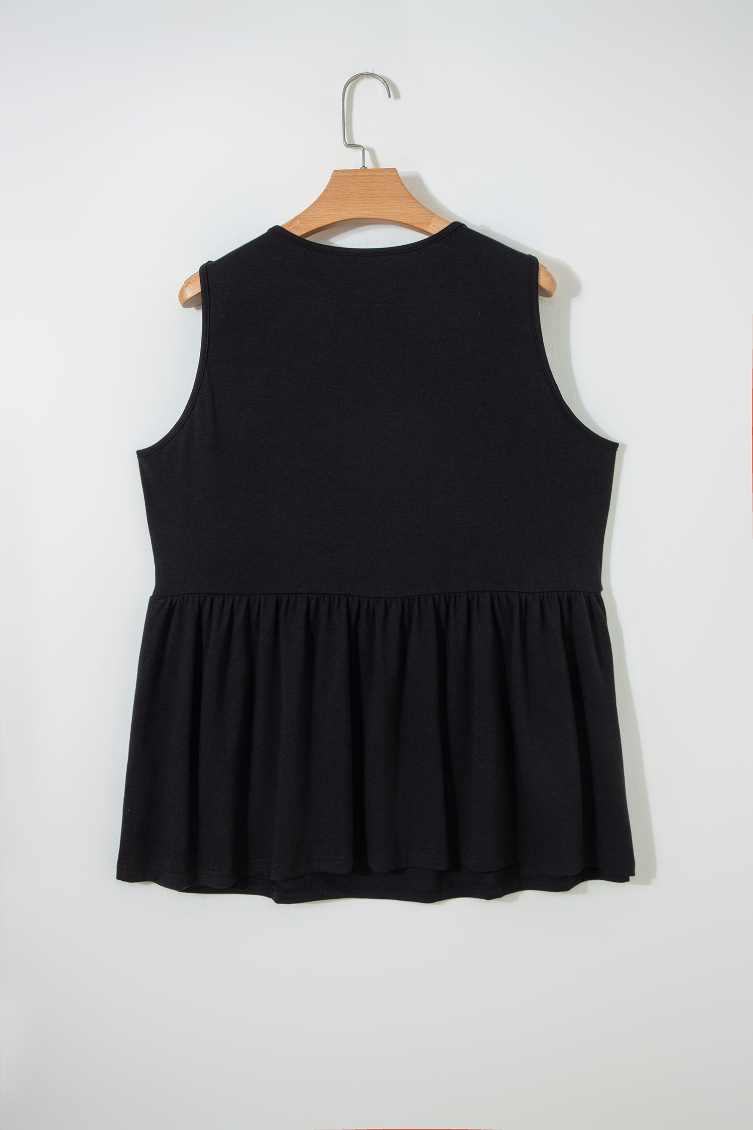 Plus Size Bow Tie Peplum Tank Top