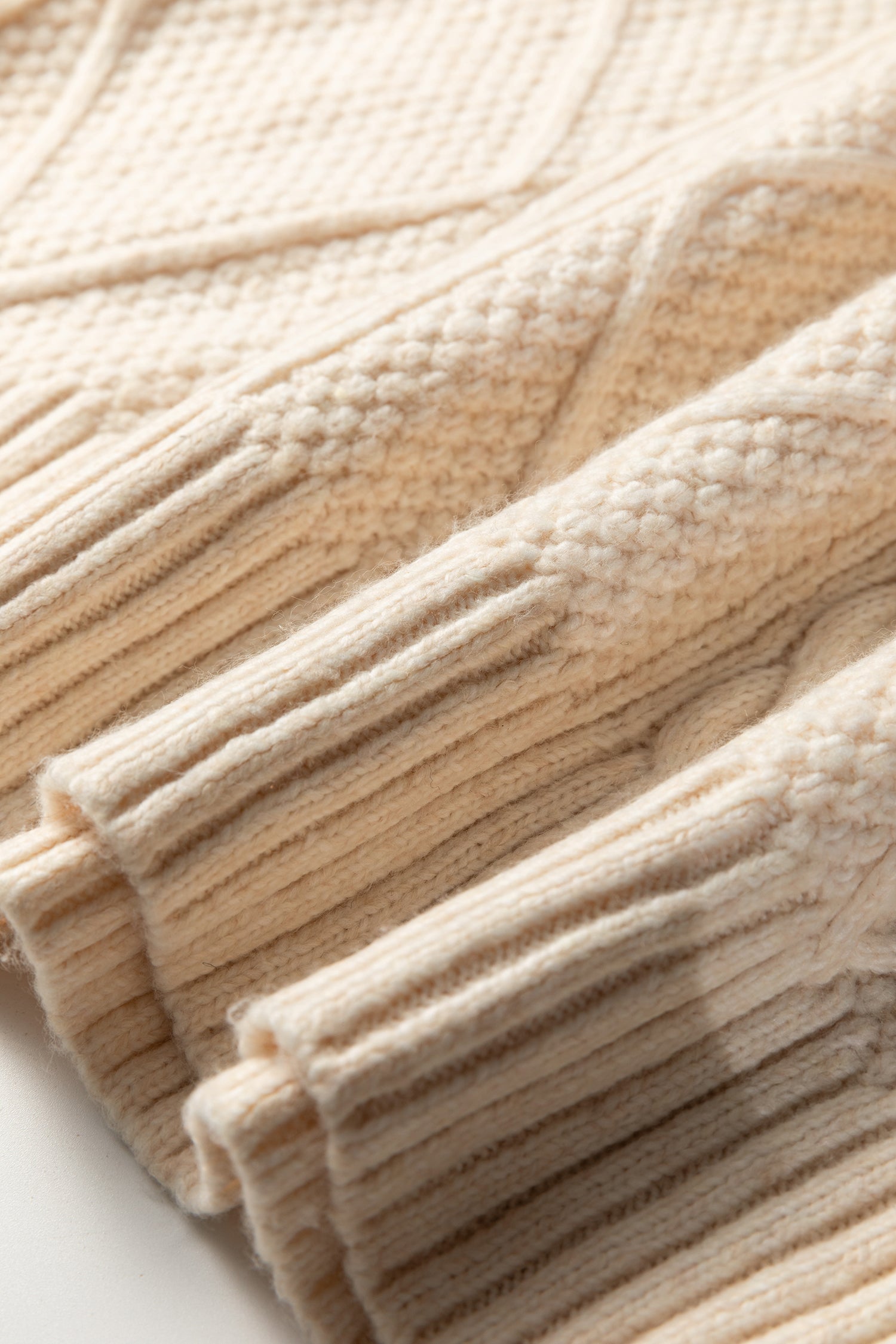 Textured Shoulder Loose Fit Sweater Dress