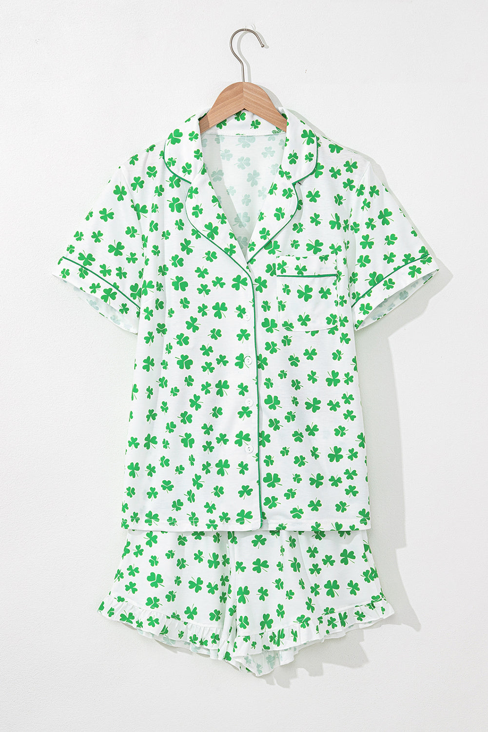 Green Clover Pajama Set
