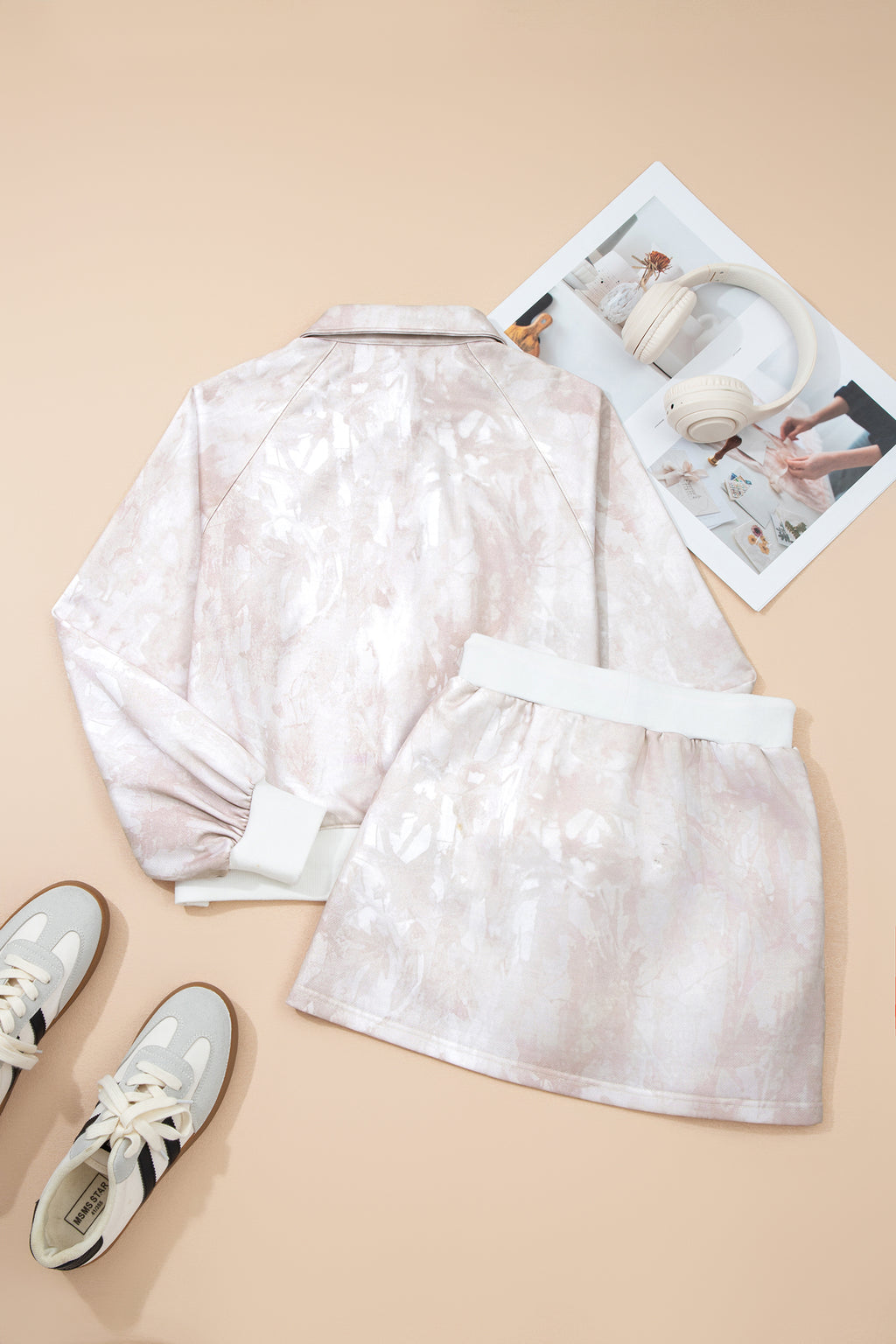 Pullover Drawstring Mini Skort Set