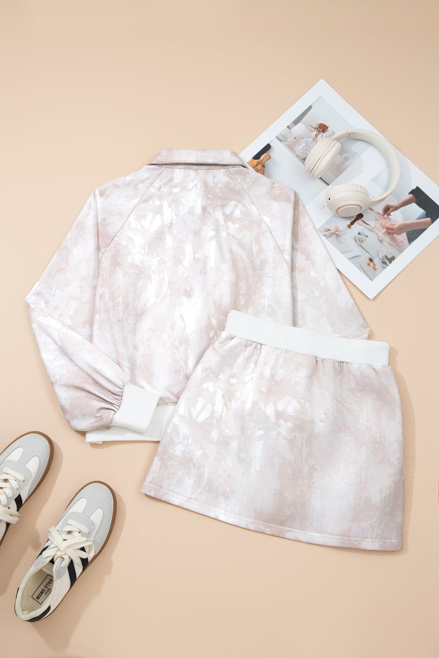 Pullover Drawstring Mini Skort Set