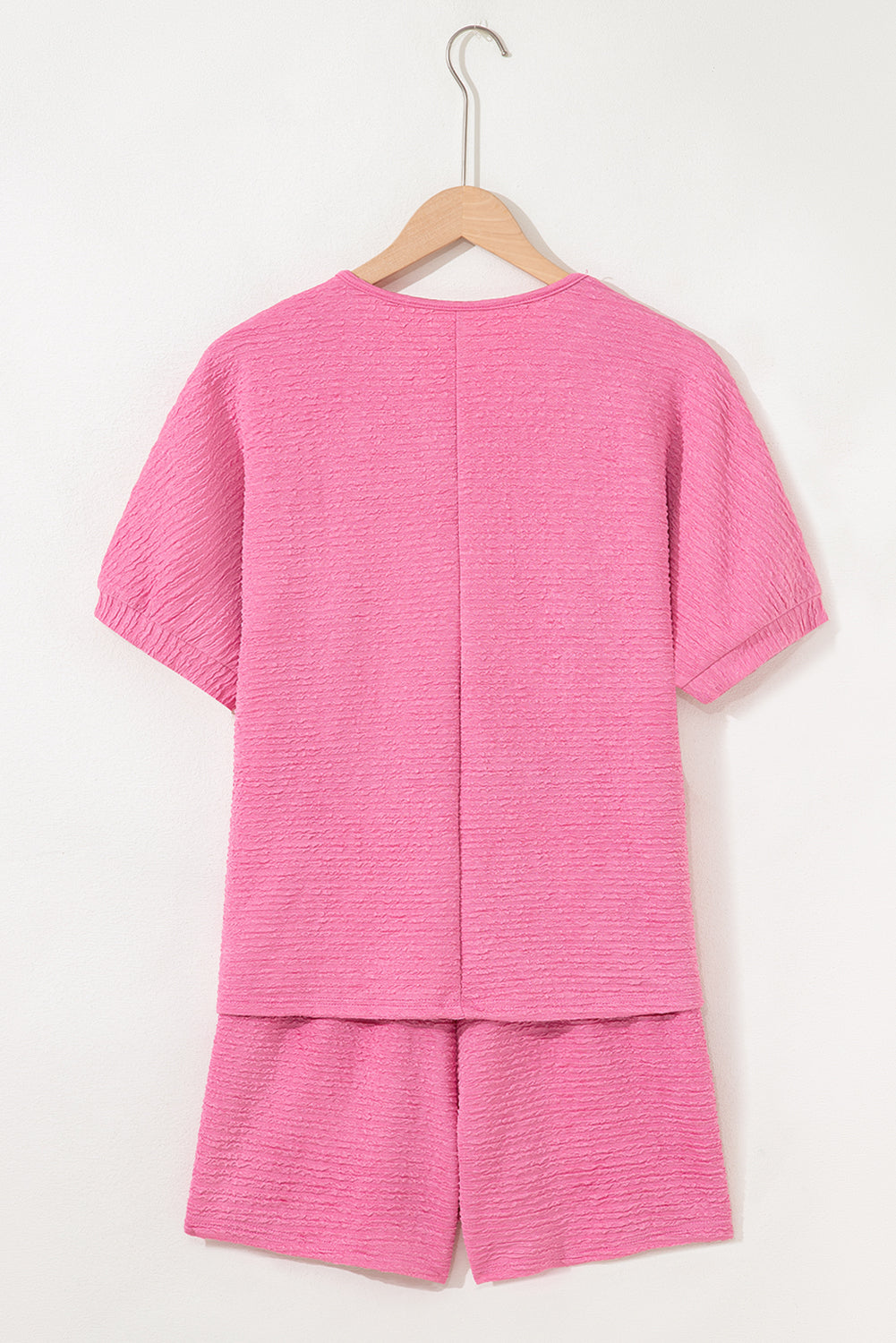 2 Piece Textured V Neck Set