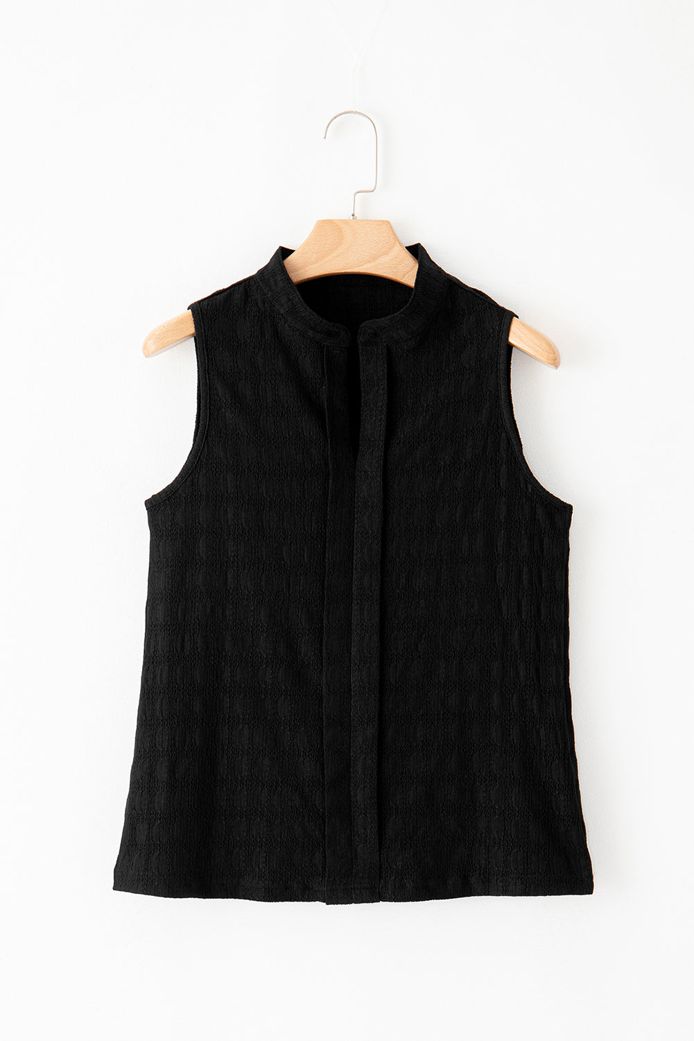 Split Textured Tank Top