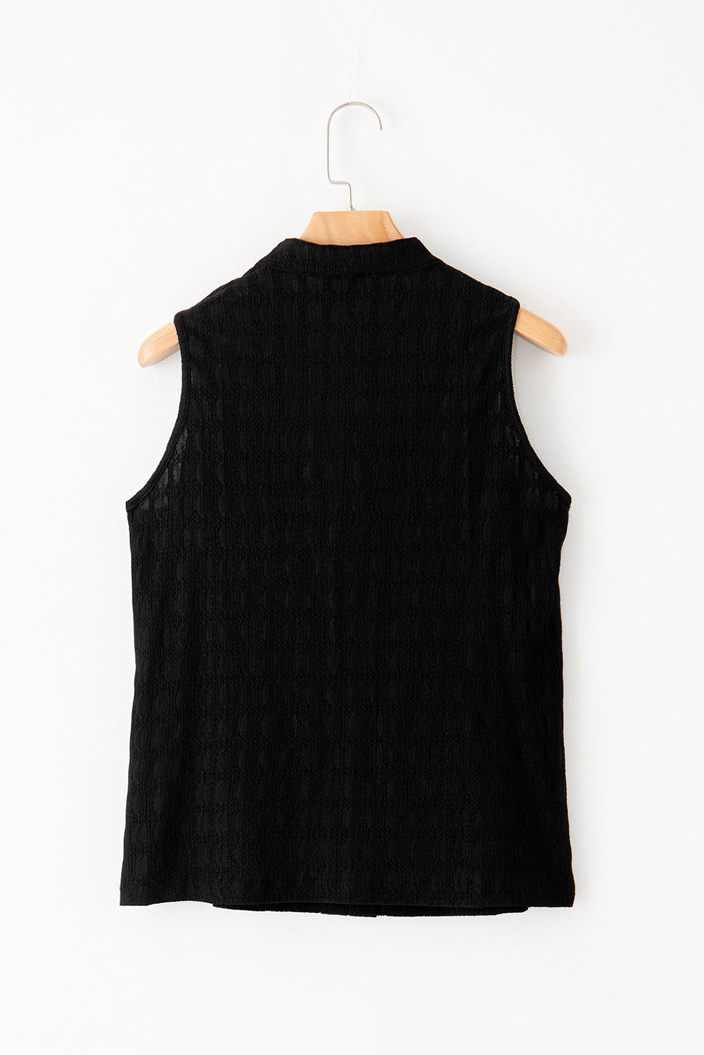 Split Textured Tank Top