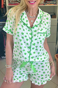 Green Clover Pajama Set