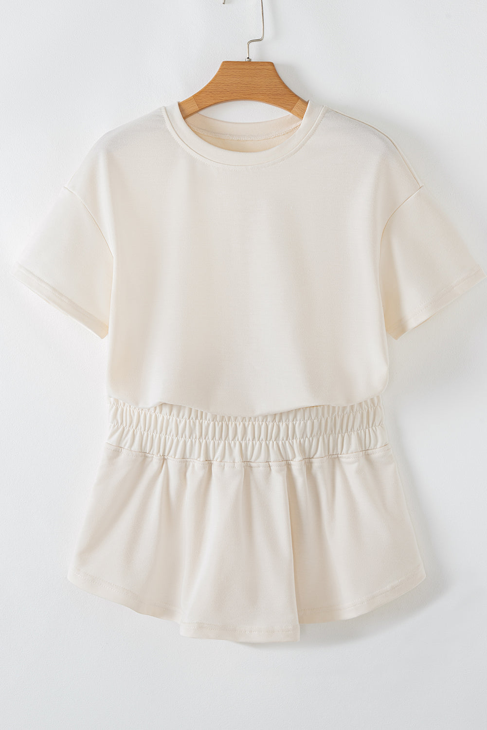 Cropped Tee and Ruffle Skort Set