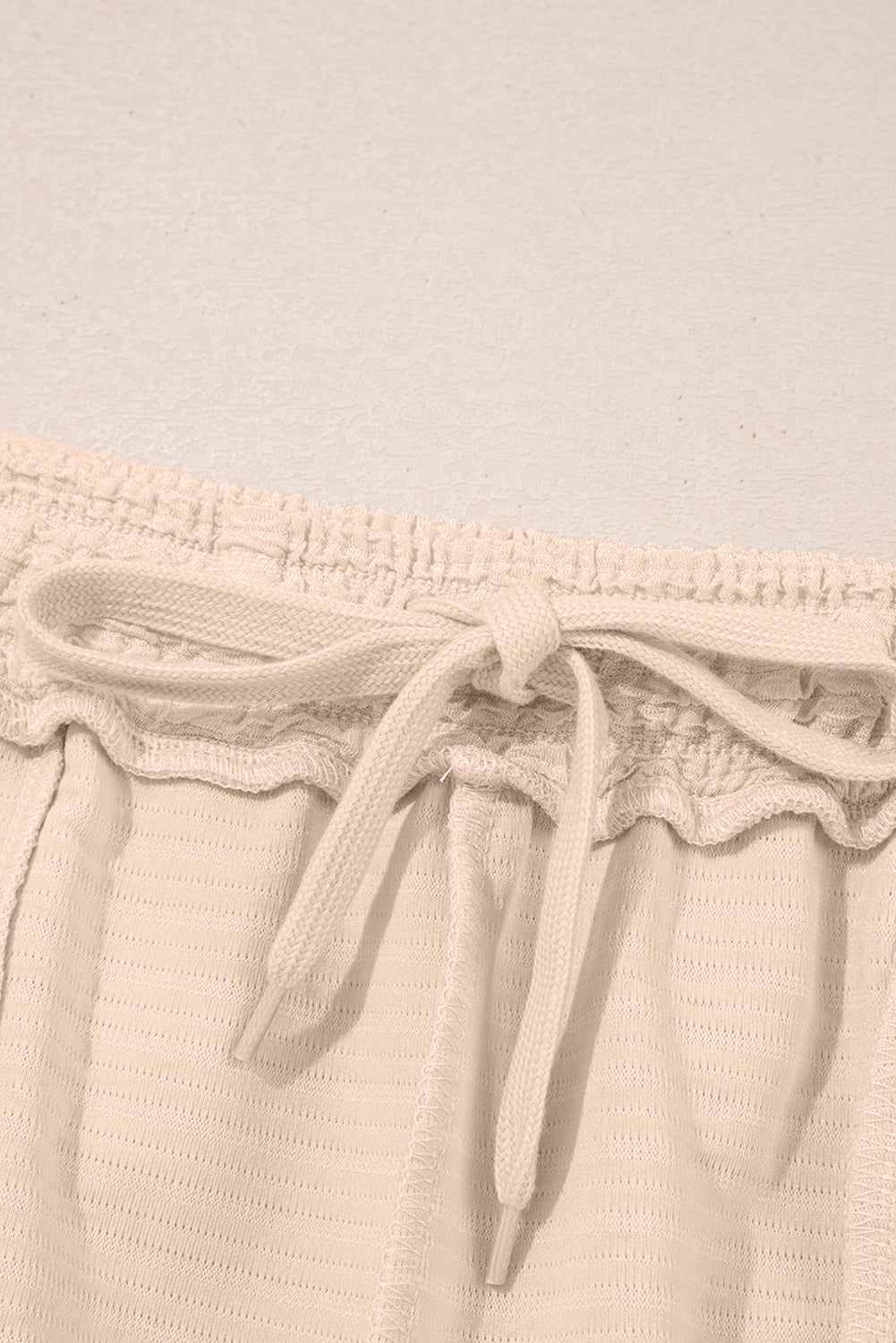 2 Piece Textured V Neck Set